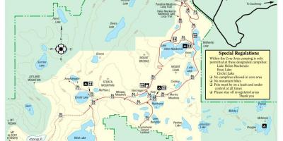 خريطة جزيرة فانكوفر الحدائق المحافظات
