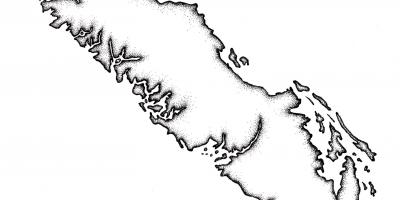 خريطة جزيرة فانكوفر مخطط