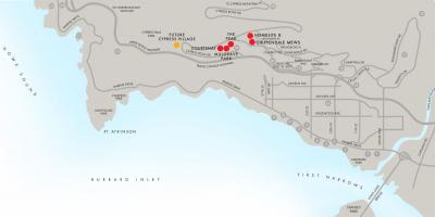 خريطة غرب فانكوفر قبل الميلاد