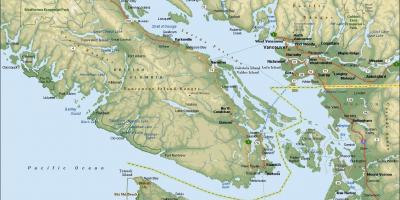 خريطة منطقة فانكوفر قبل الميلاد