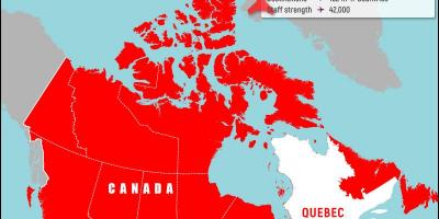 خريطة مطار فانكوفر كندا الهواء