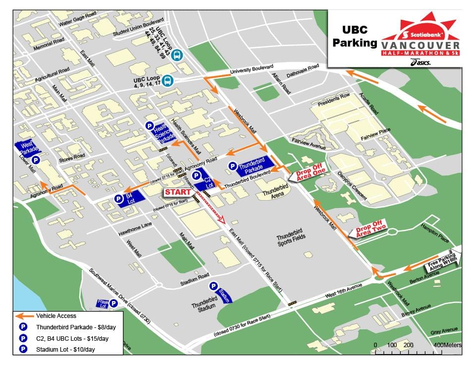 خريطة ubc وقوف السيارات