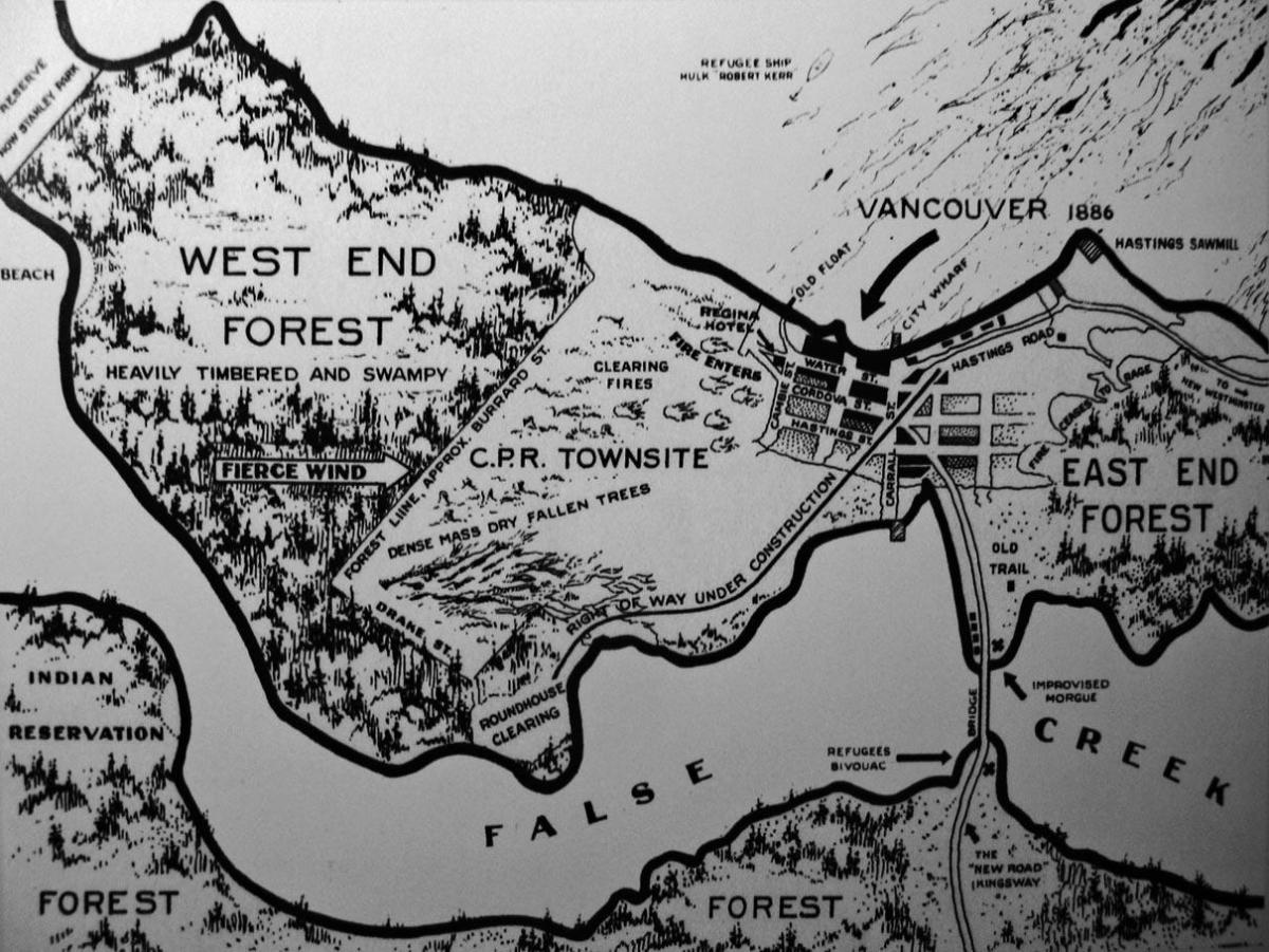 خريطة قديمة فانكوفر