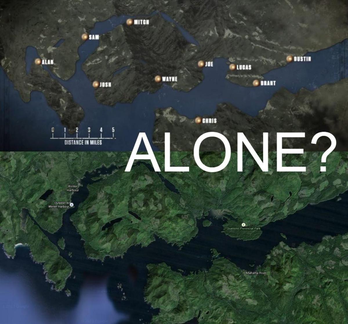خريطة جزيرة فانكوفر وحده