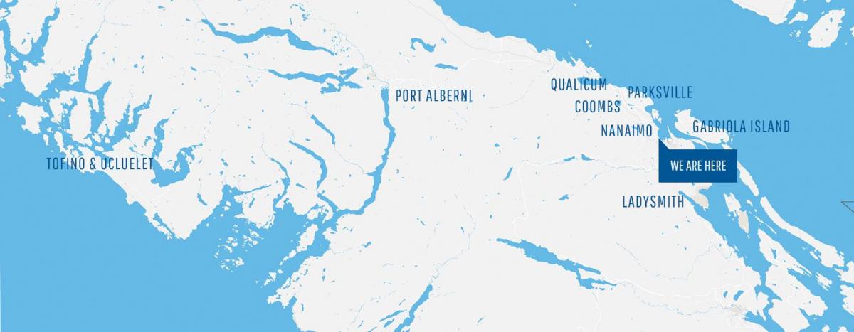 خريطة كومبس جزيرة فانكوفر 