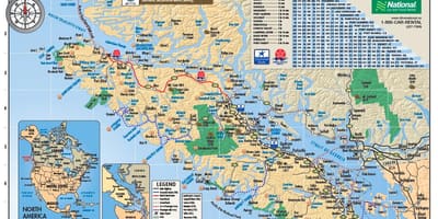 خريطة جزيرة فانكوفر rv parks