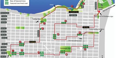 خريطة kitsilano فانكوفر