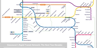 خريطة فانكوفر lrt 