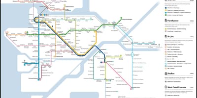 Translink كندا خط خريطة